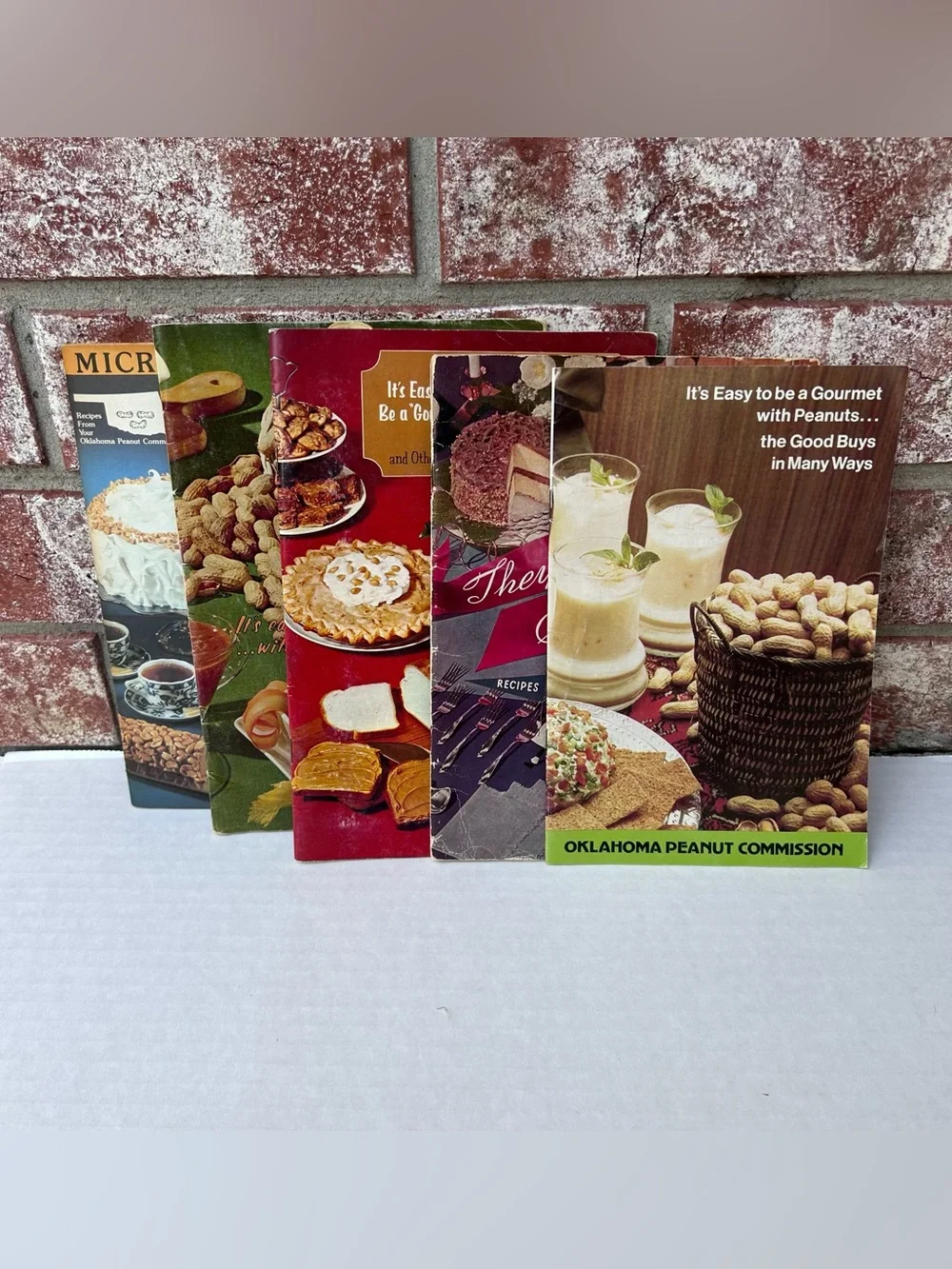 5 Peanut Recipe Booklets Vintage OK Peanut Commission Planters